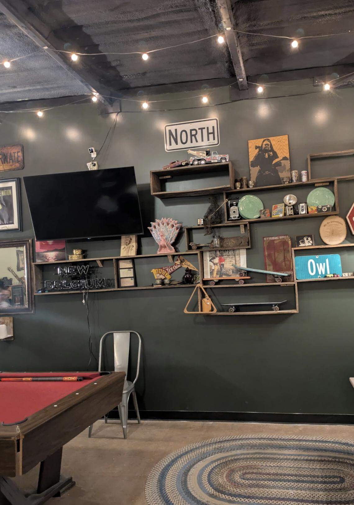 Coneburg Grill and Pub owner Lindsey Marshall says she was able to salvage some signs and other items from the burned restaurant, but it still looks much different.