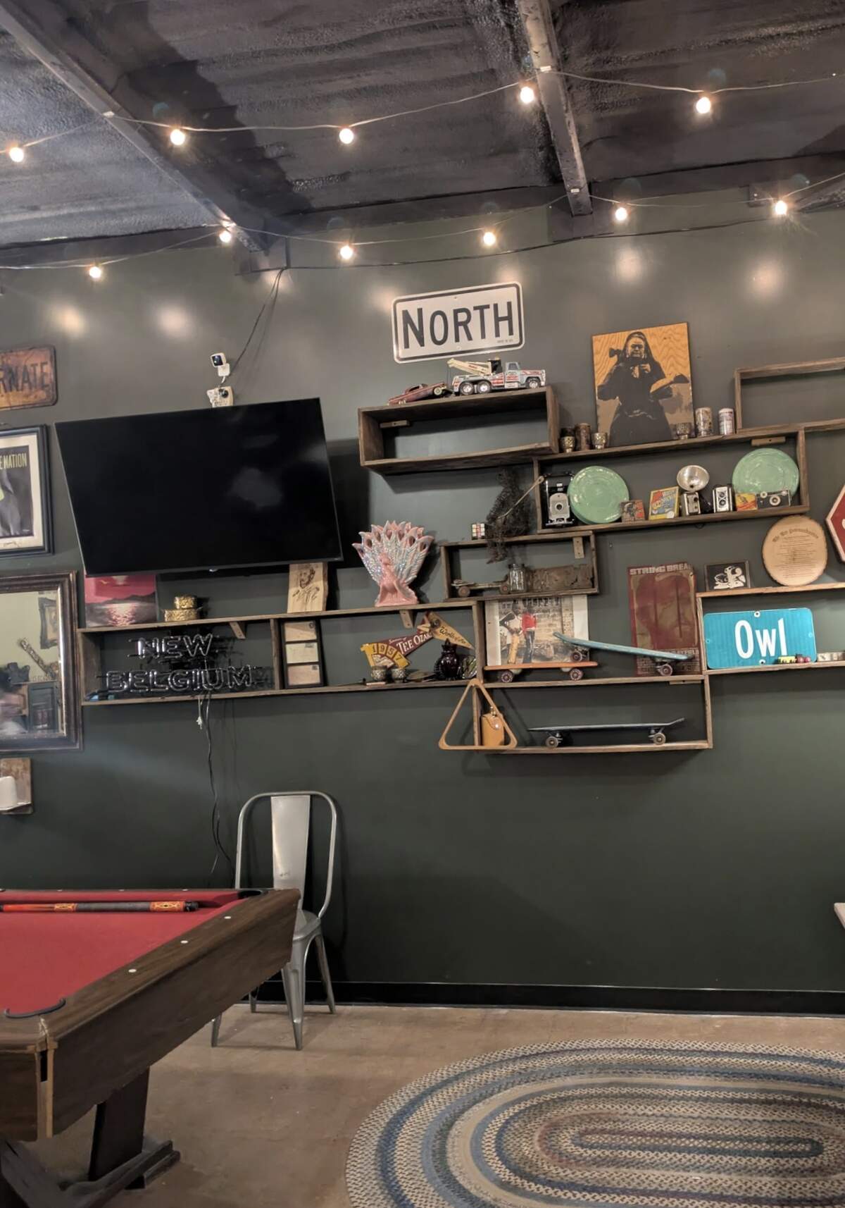 Coneburg Grill and Pub owner Lindsey Marshall says she was able to salvage some signs and other items from the burned restaurant, but it still looks much different.