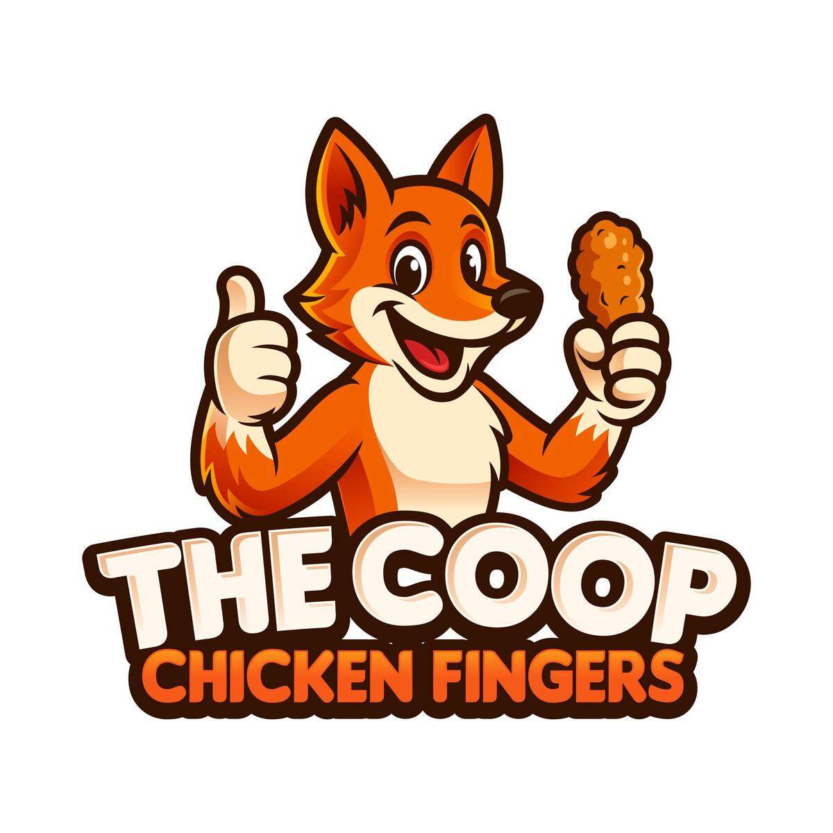 The logo for The Coop Chicken Fingers, an Iowa-based restaurant headed for Kansas