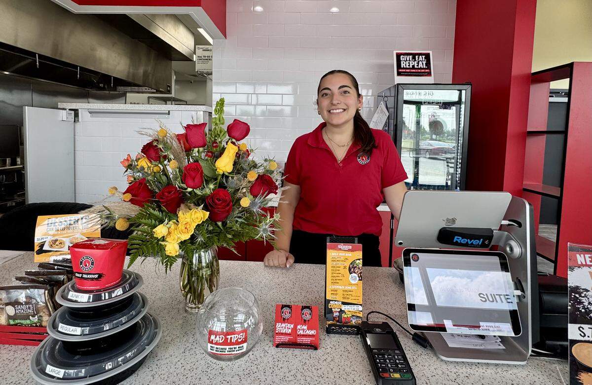 Brayden Steven, the oldest daughter of Wichita businessman Johnny Steven, is one of two directors at the n ew Teriyaki Madness chain. The first Wichita restaurant opens Friday at 37th and Ridge.