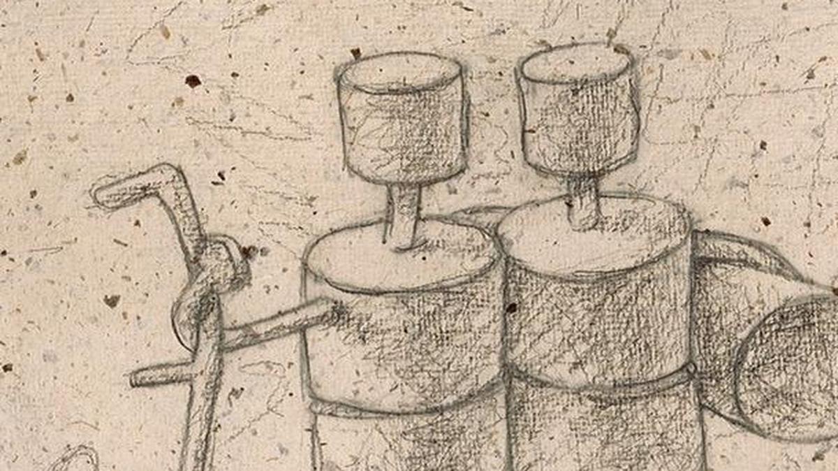 A drawing of the new 16-foot Tom Otterness sculpture slated to be installed on the Wichita State University campus, “Shockers.”