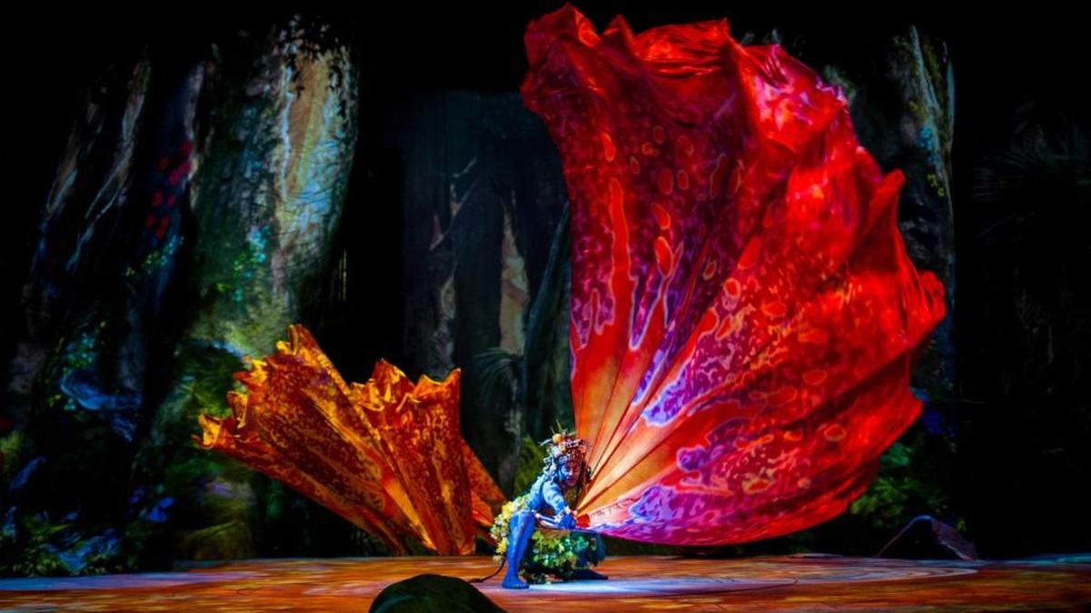 Cirque du Soleil’s “Toruk –The First Flight” is at Intrust Bank Arena for the weekend. Costumes are designed by Kym Barrett.