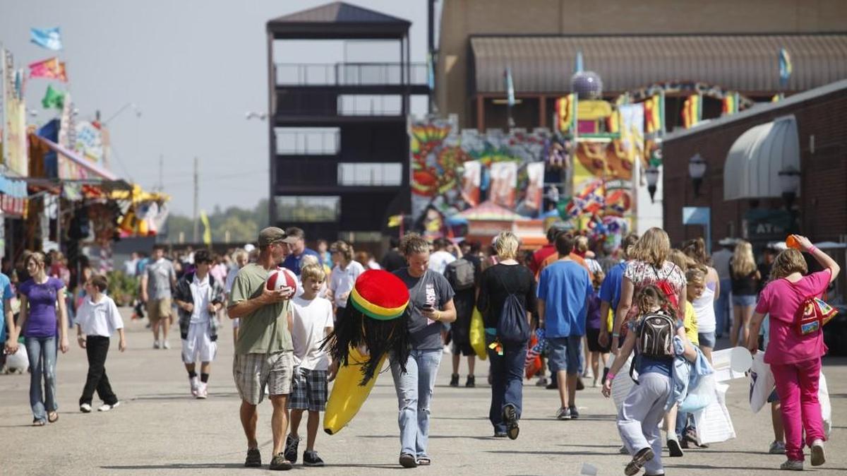 Attendees at the Kansas State Fair.
