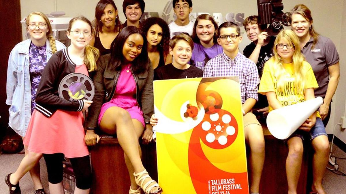 Participants in the Emerging Programmers program at the 2016 Tallgrass Film Festival.