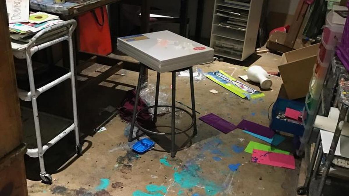 This week, Melinda Sudbrink’s studio in Wichita State University’s McKnight Art Center was vandalized.