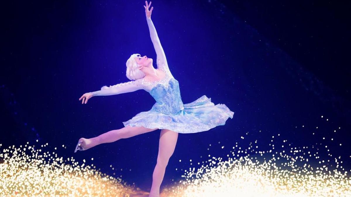 “Frozen” princess Elsa skates as part of Disney on Ice, which returns to the Intrust Bank Arena in March.