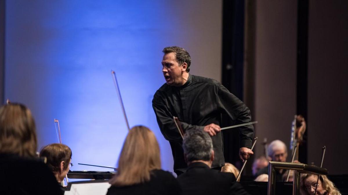 Conductor Daniel Hege directs the Wichita Symphony Orchestra, which is producing “The Music of Harry Potter and More” on Saturday.