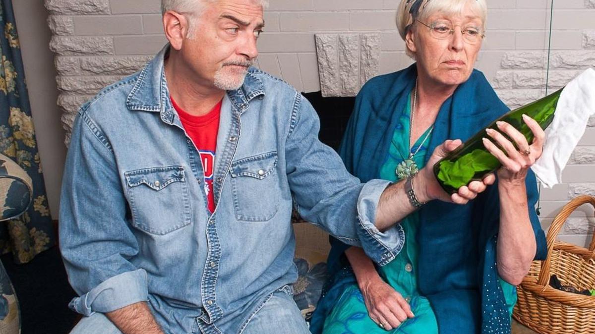 Local actor Ray Wills, seen here last year rehearsing for a play, is the producer of Kansas Radio Theatre, a weekly comedy/music program that will air on 11 radio stations across the state.