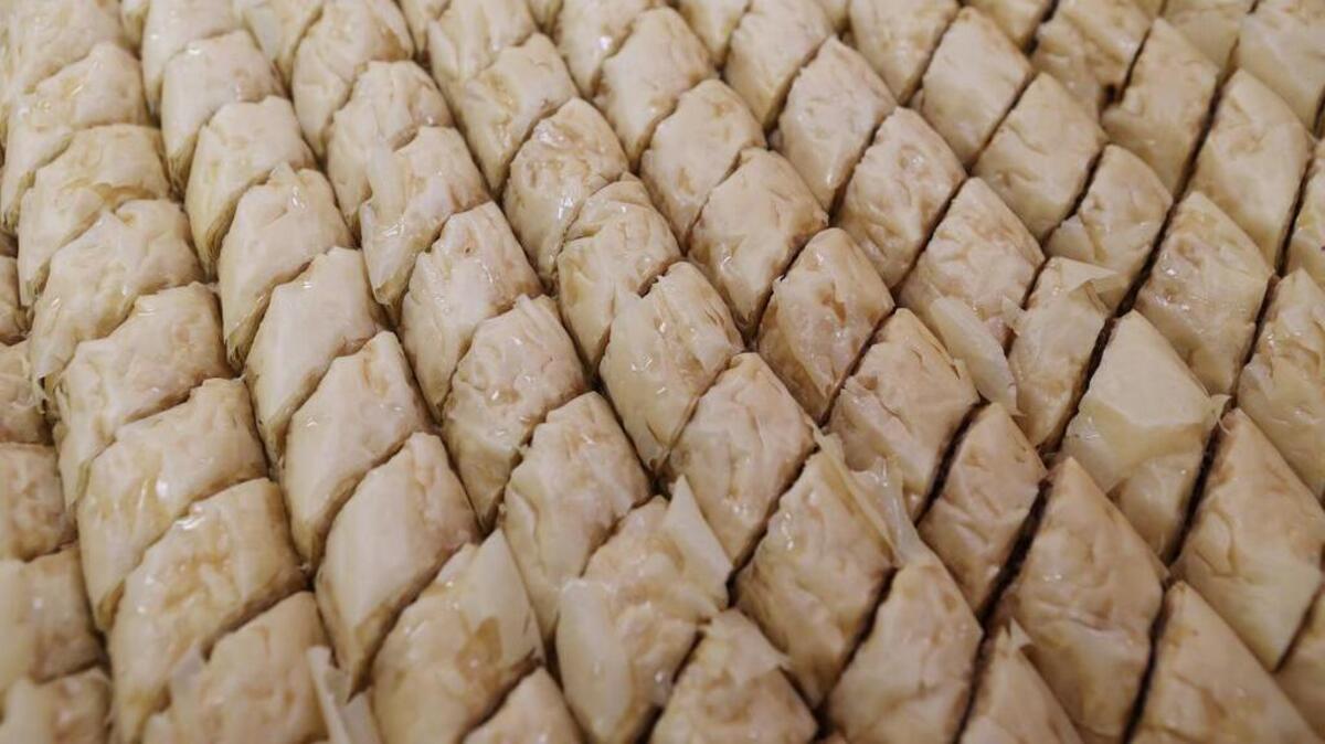 
A tray of baklava that will be served at this weekend’s St. George Lebanese dinner. (Oct. 7, 2015)
