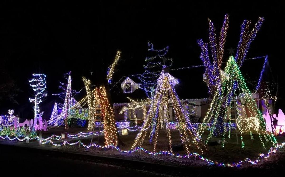 The Marshall Family Christmas Lights are at 620 N. Stratford Lane.