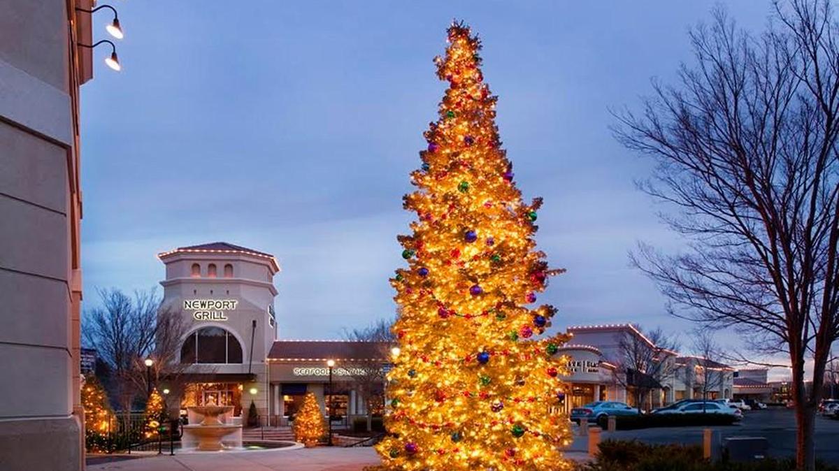 Bradley Fair’s annual tree lighting happens on Saturday.