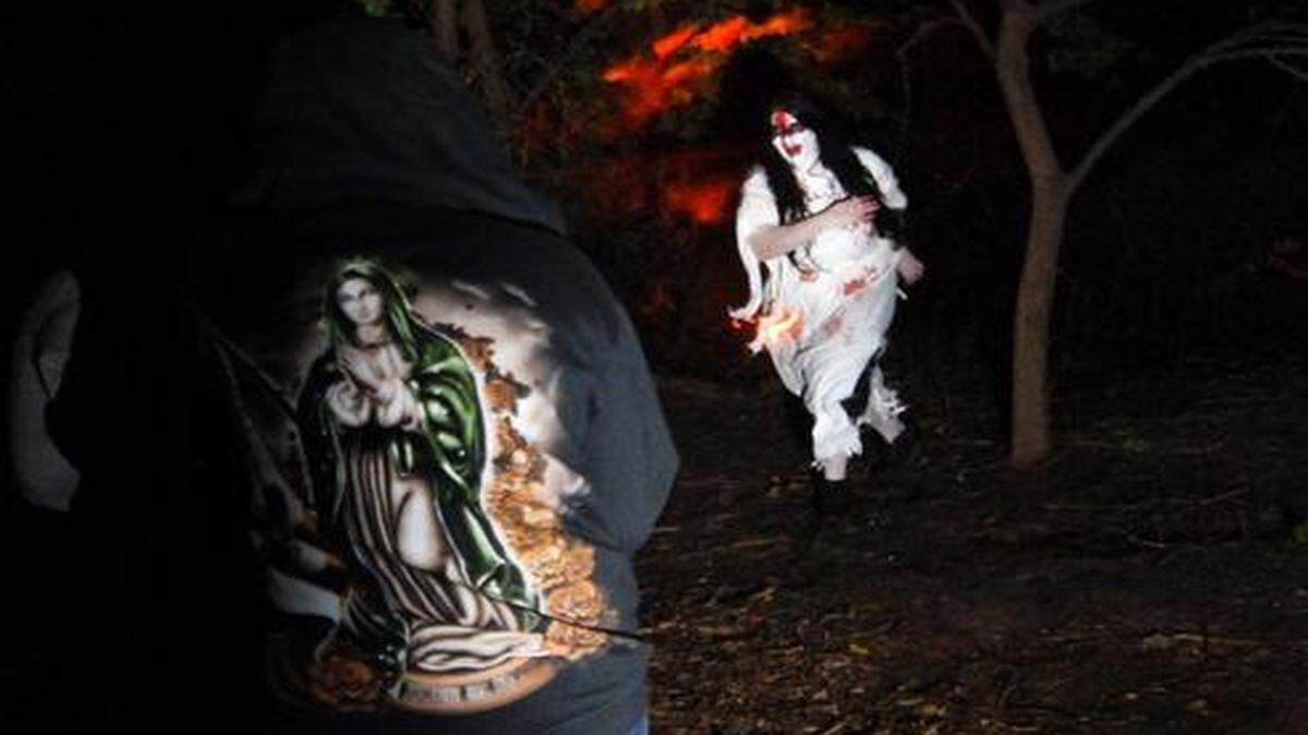 
In 2009, the haunted attraction on the island at O.J. Watson Park was called the “Garden of Evil.”
