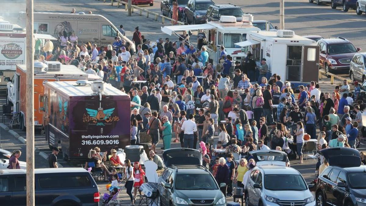 The Haunted Food Trucks event drew a crowd to The Wichita Eagle’s parking lot in 2014. This year’s event is Oct. 30.