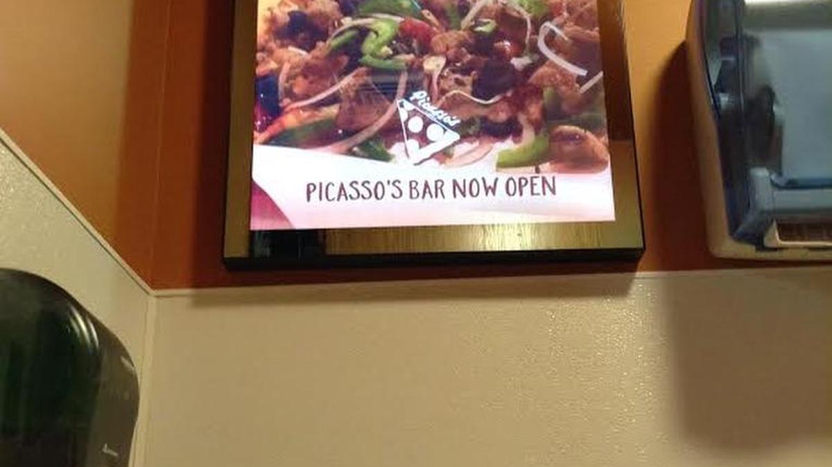 Picasso’s new restroom mirrors are high-tech.
