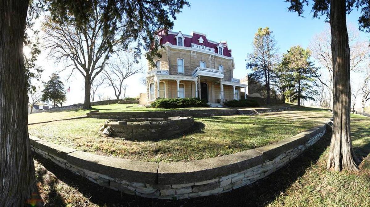 The original ranch home at the Tallgrass Prairie National Preserve near Cottonwood Falls. The National Park Service celebrates its 100th birthday this week with events at all sites.