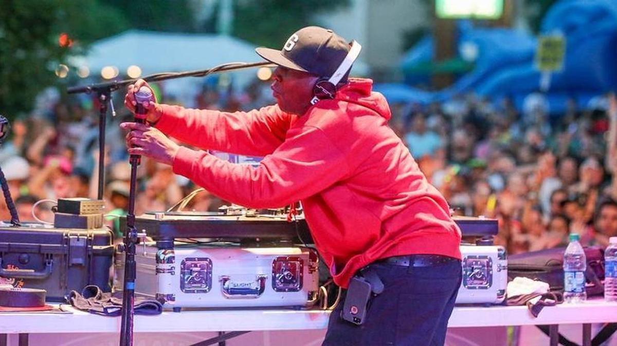 Grandmaster Flash played Riverfest in 2014.