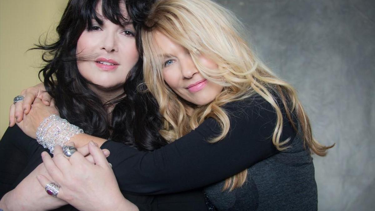 Ann, left, and Nancy Wilson will probably go down in history as “the most famous blond and brunette rock and roll sisters in the late 20th and early 21st century.”