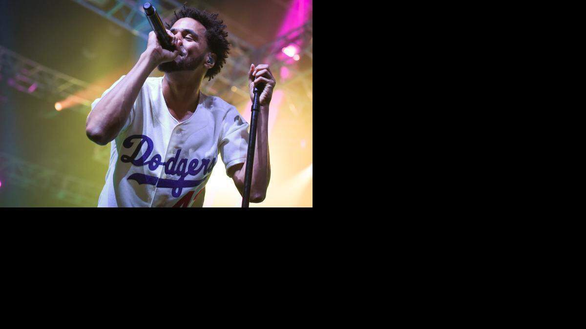 
J. Cole performs at the ESPN Super Bowl XLIX Party on Friday, Jan. 30, 2015 in Scottsdale, Ariz. 
