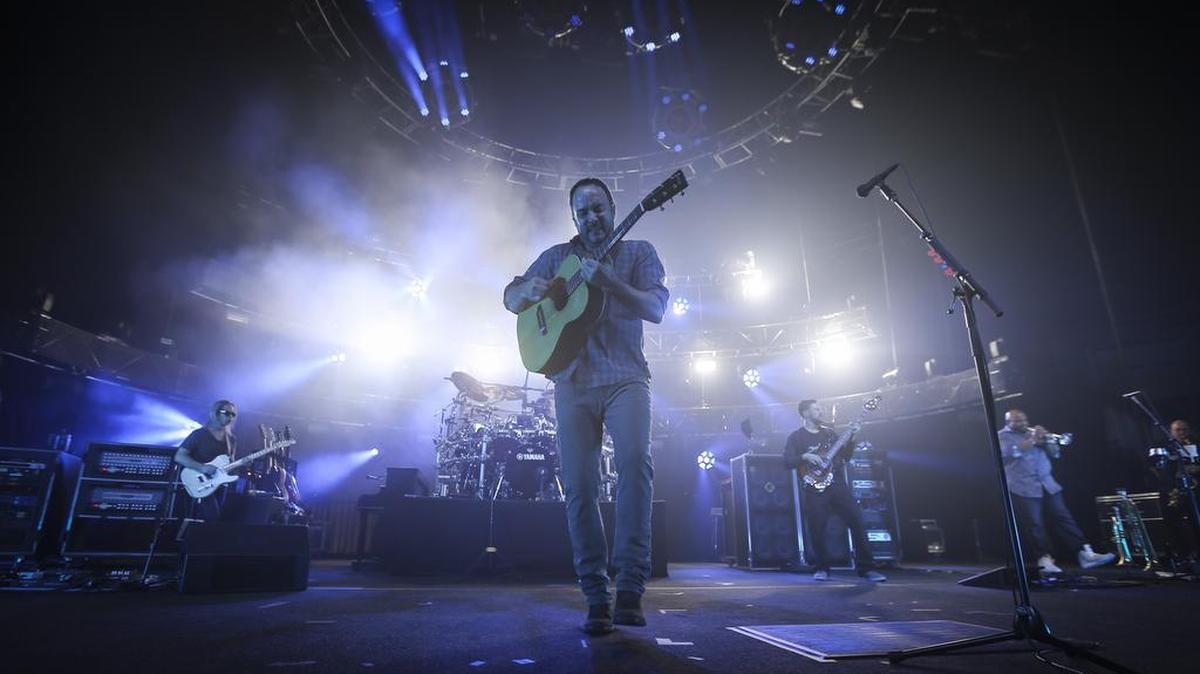 Dave Matthews of the Dave Matthews Band performs for 8,000 fans Wednesday night at Intrust Bank Arena. The band, celebrating its 25th anniversary, kicked off its summer tour in Wichita. (May 11, 2016)