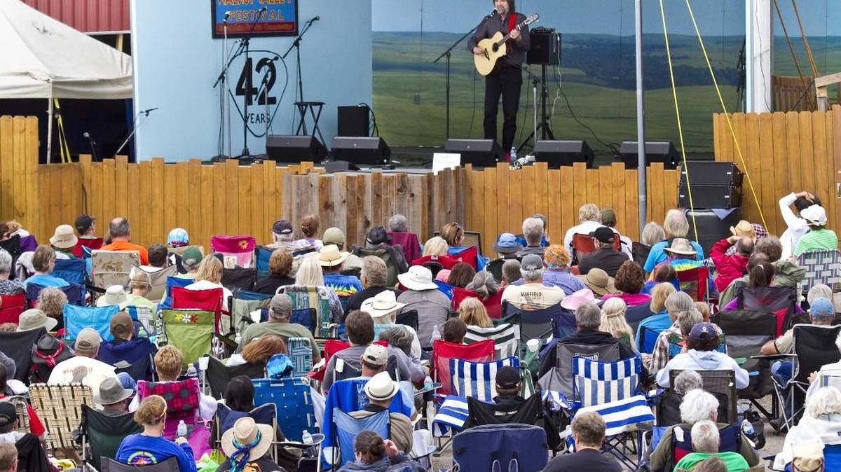Beppe Gambetta performed at the Walnut Valley Festival and National Flatpicking Championship in Winfield in 2013. This will be his 19th year at the festival.