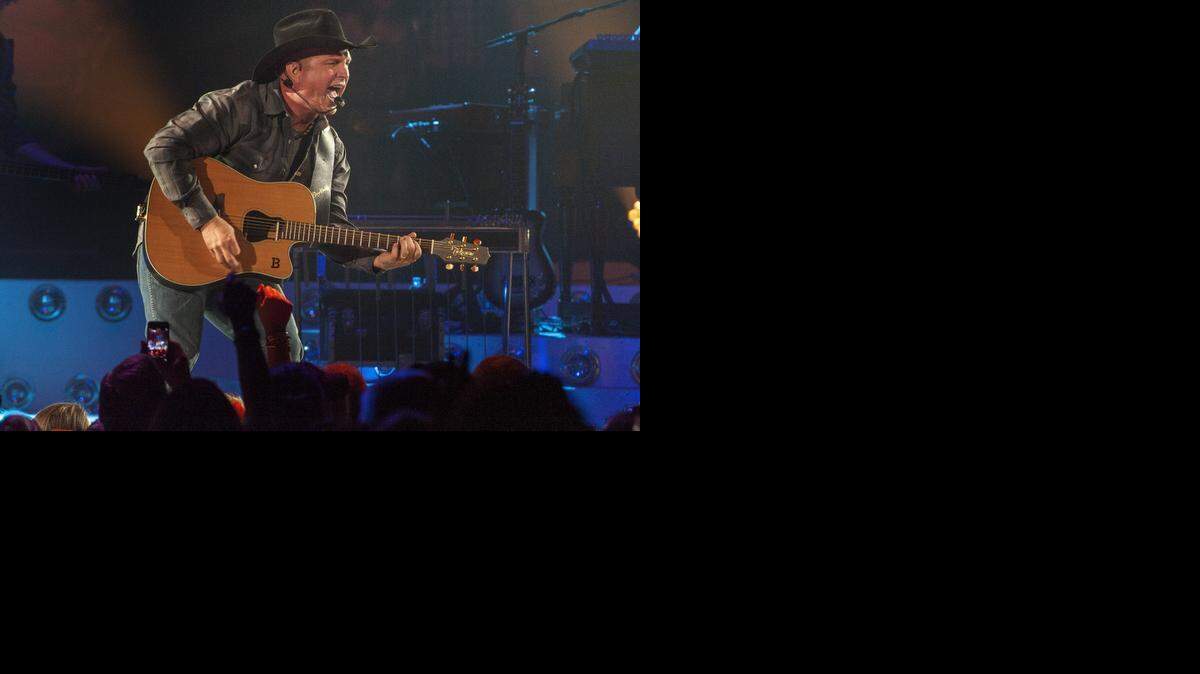 
Country music star Garth Brooks kicks off his Garth Brooks World Tour at the Allstate Arena on Thursday, Sept. 4, 2014, in Rosemont, Illinois.
