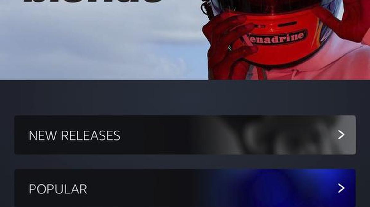 This image provided by Amazon Music shows a display of Amazon Music Unlimited, a paid streaming music service Amazon is launching. The music service is being positioned to compete against existing services such as Spotify and Apple Music. (Amazon Music via AP)