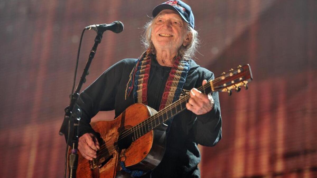 Willie Nelson performs at Farm Aid 30 in Chicago last year. (Sept. 19, 2015)