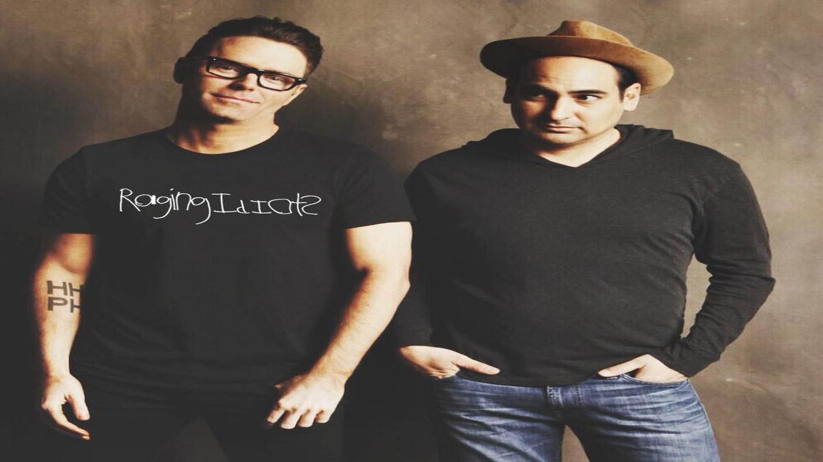 
Bobby Bones, left, and his producer, Eddie, are the Raging Idiots.

