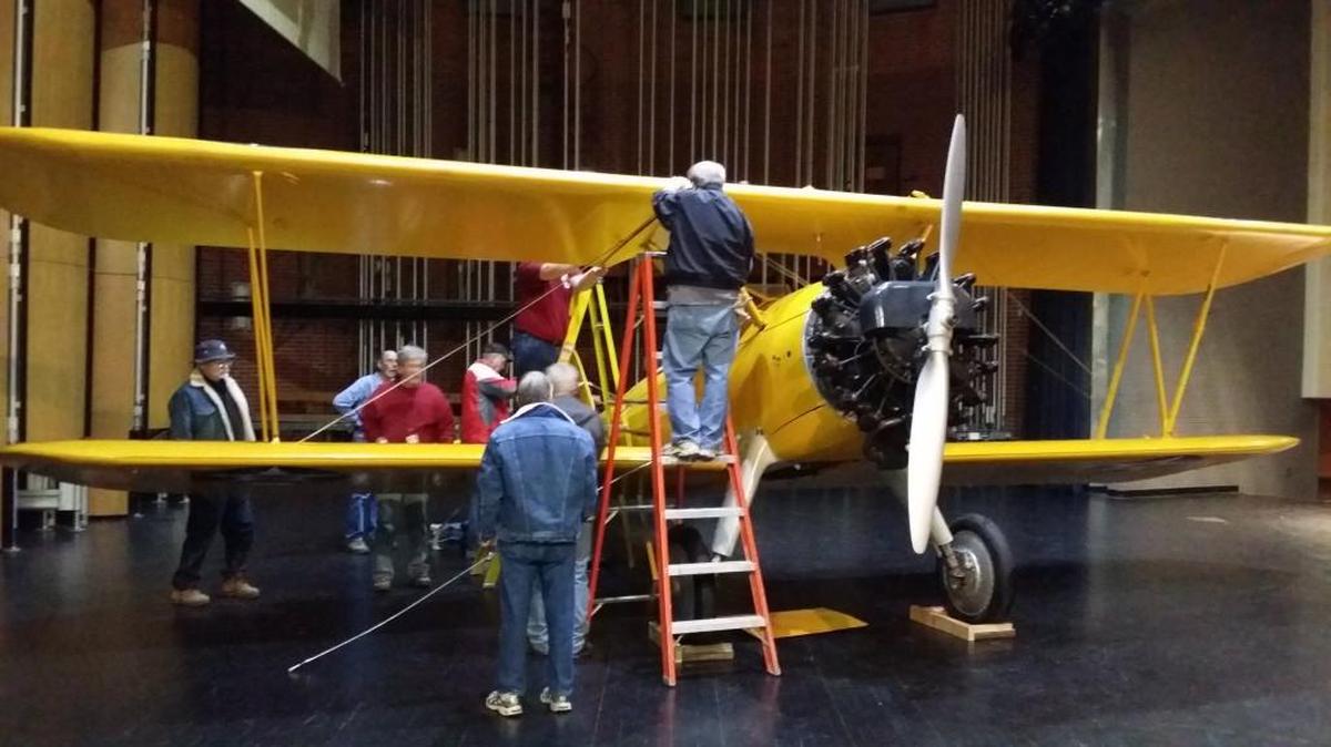 The Navy Stearman Trainer will be one of the “ghost planes” that people will be able to see Aug. 20 at the Kansas Aviation Museum.