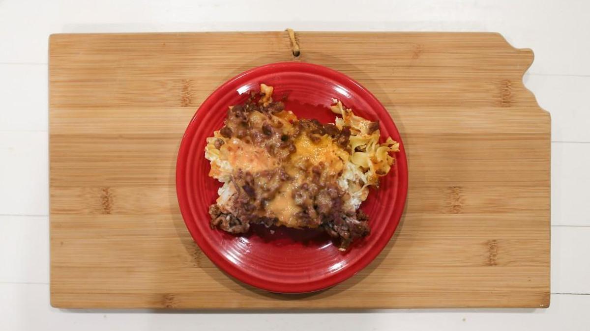 Hamburger casserole: I cooked it to decide whether it was gross or good.