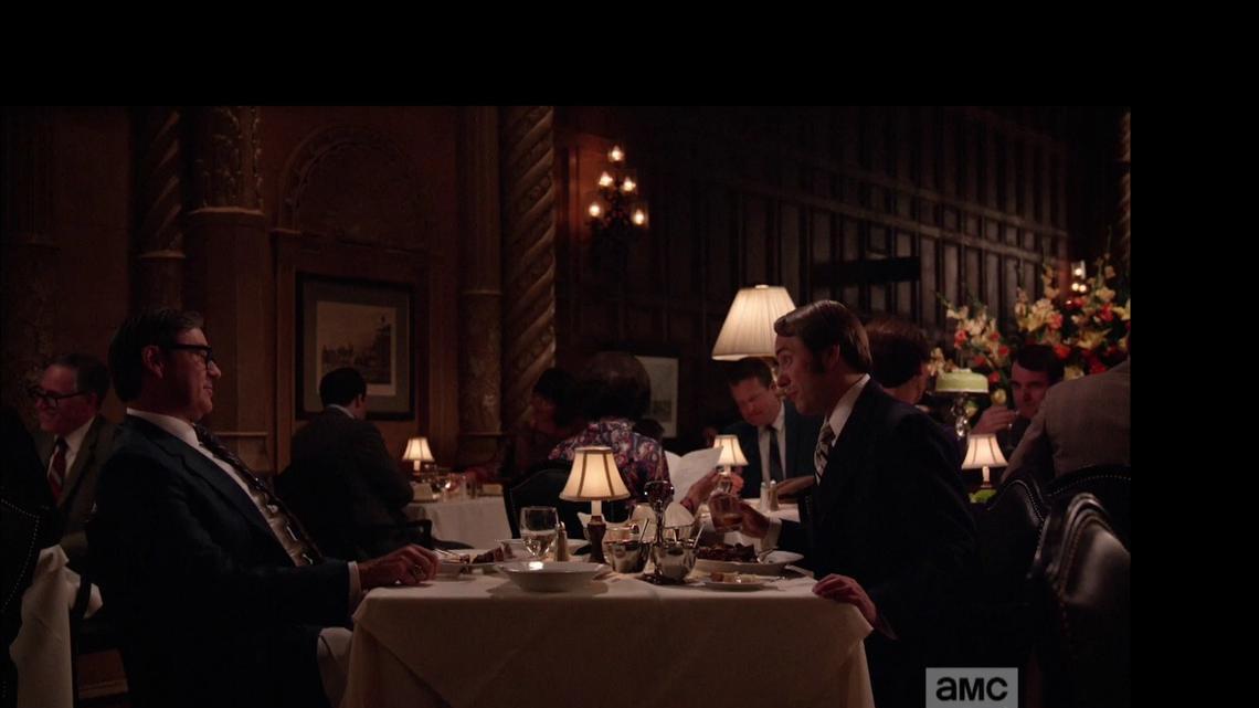 
Pete Campbell is wooed over a Kansas steak on Sunday night’s episode of “Mad Men” on AMC.
