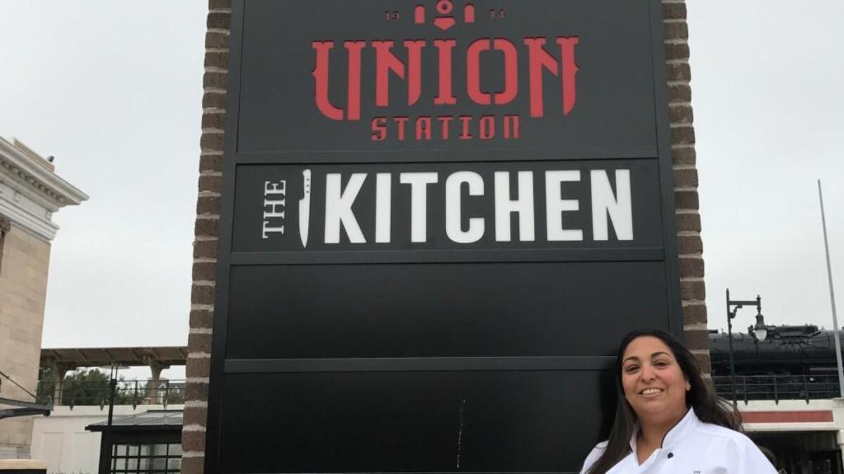 The signs for Natasha Gandhi-Rue’s restaurant The Kitchen went up at Union Station this week. She says she’s about three weeks from ready to open.