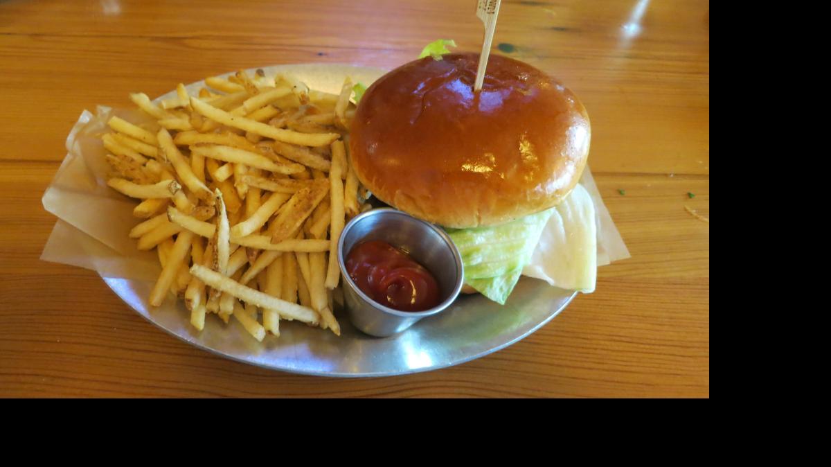 
Bricktown Brewery’s basic burger with a side of shoestring fries
