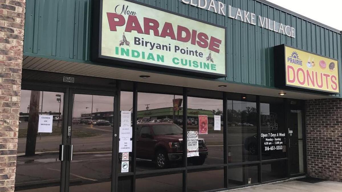 A new Indian restaurant, New Paradise Biryani Pointe, has opened near Harry and Rock in Wichita.