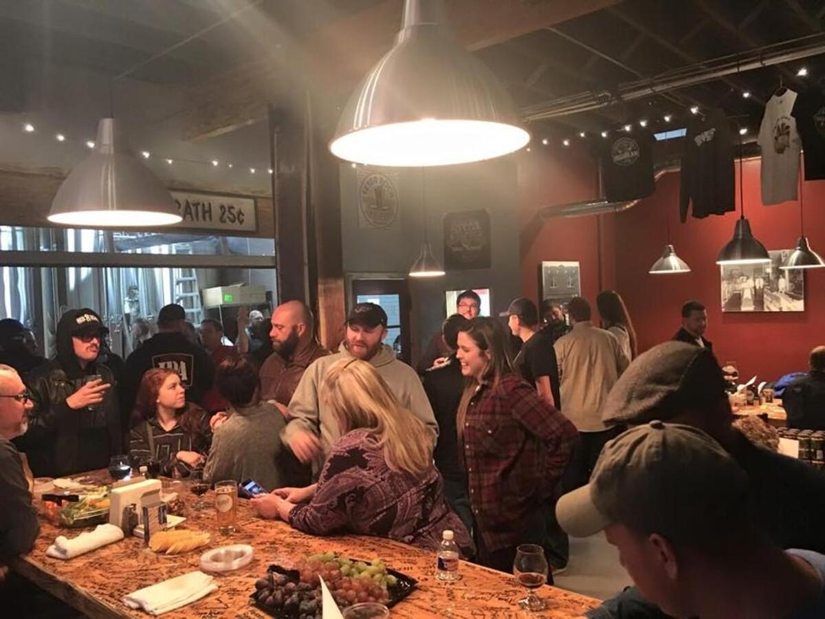 The tap room at Walnut River Brewing Company got a little smoky during a Friday fire but is otherwise unharmed.