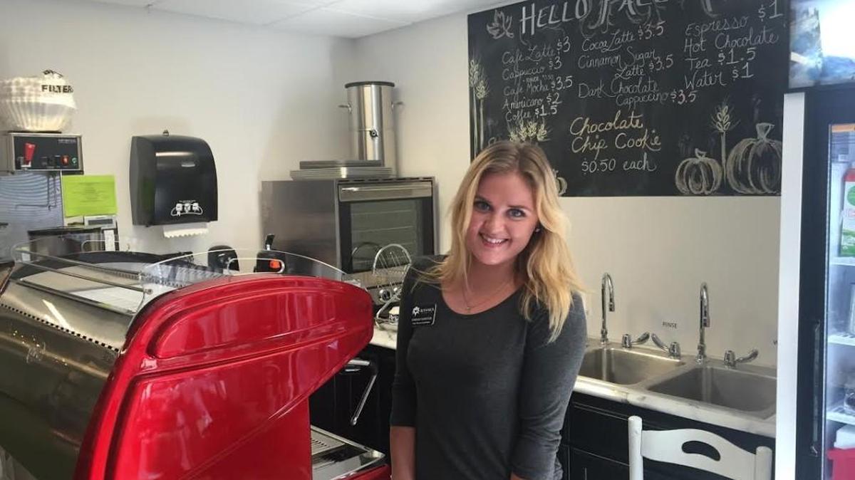 
Hannah Hueston is the barista who runs the new Garden Cafe inside Botanica.
