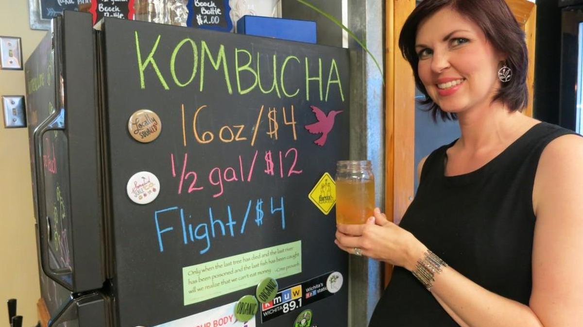 Marty Spence recently introduced kombucha, a fermented tea, on tap at her Songbird Juice Co.