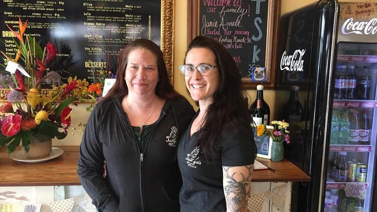 Sarah Osborn-Bennett, left, and Kelly Rae Leffel, are the new owners of Tanya’s Soup Kitchen. Both helped founder Tanya Tandoc run the restaurant before her death last June.