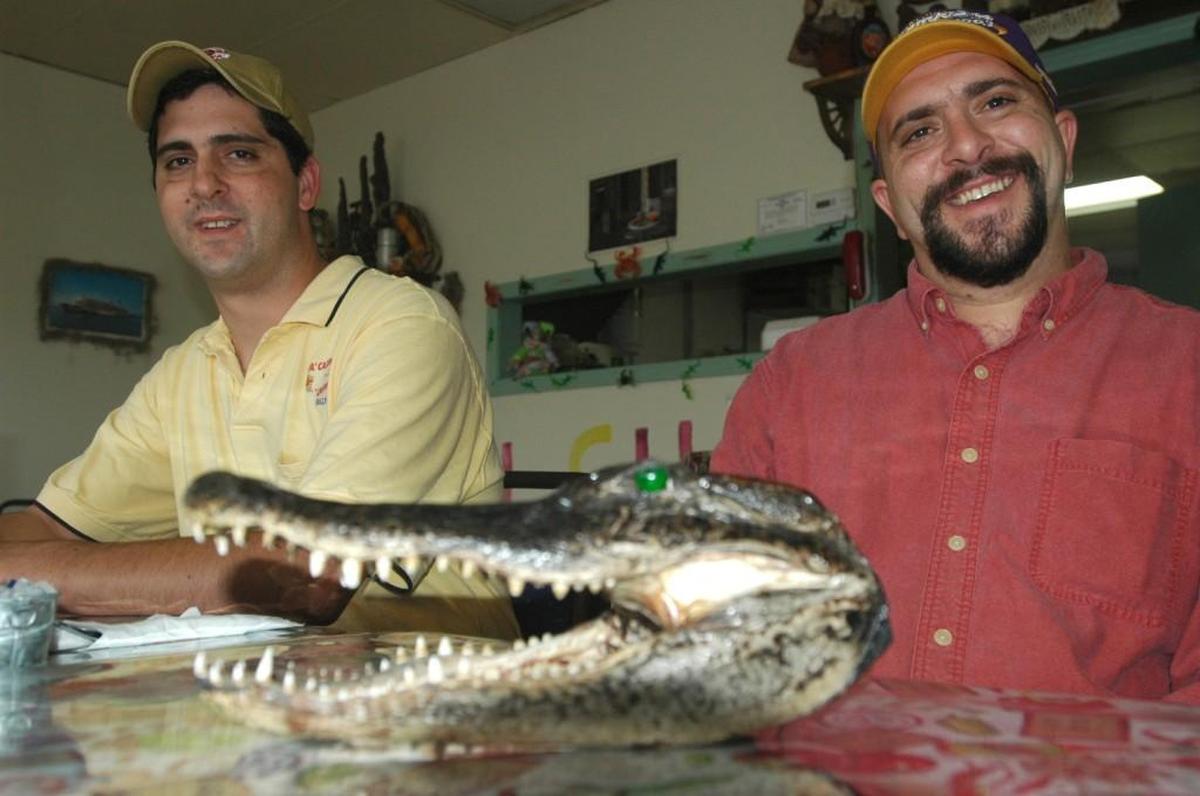 Tim Granger (right), and his brother, Billy, are pictured in the original Cajun Shak in 2005.