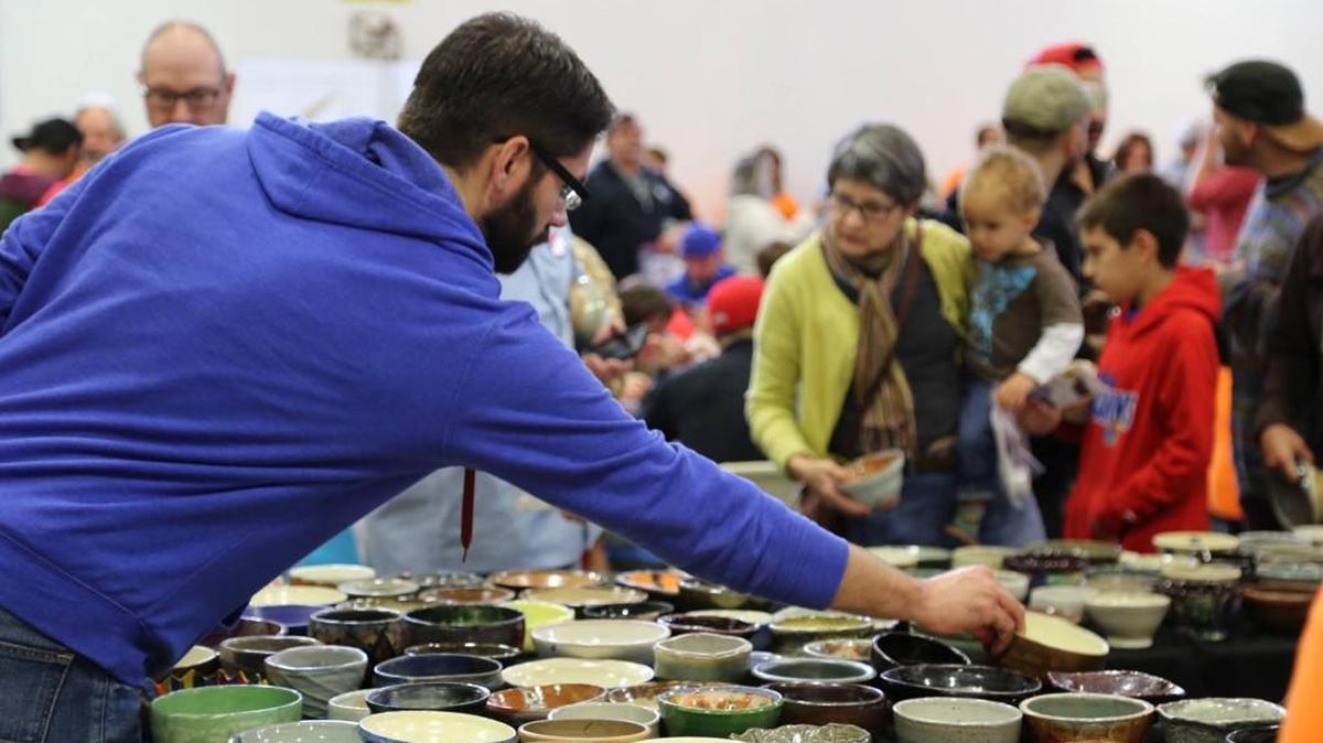 Saturday’s Empty Bowls Chili Cookoff allows attendees to sample chili and soup and keep the bowl.