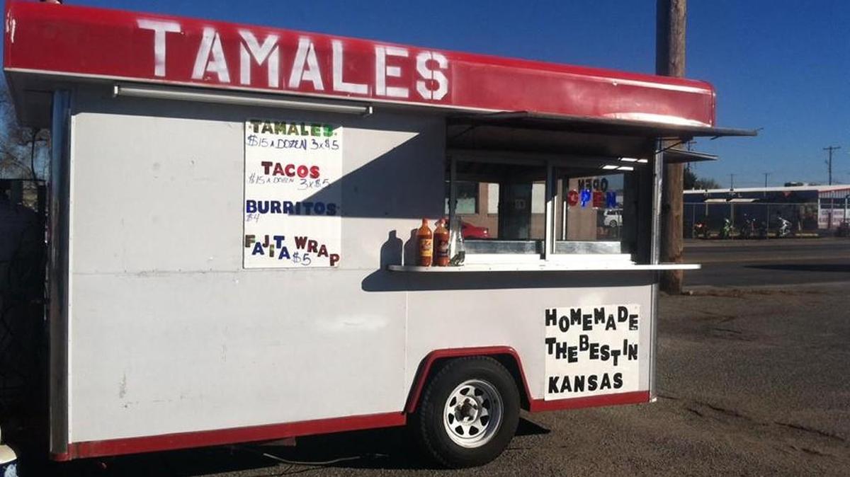 Monica’s Homemade Mexican Food truck is frequently parked at the corner of Harry and Seneca.