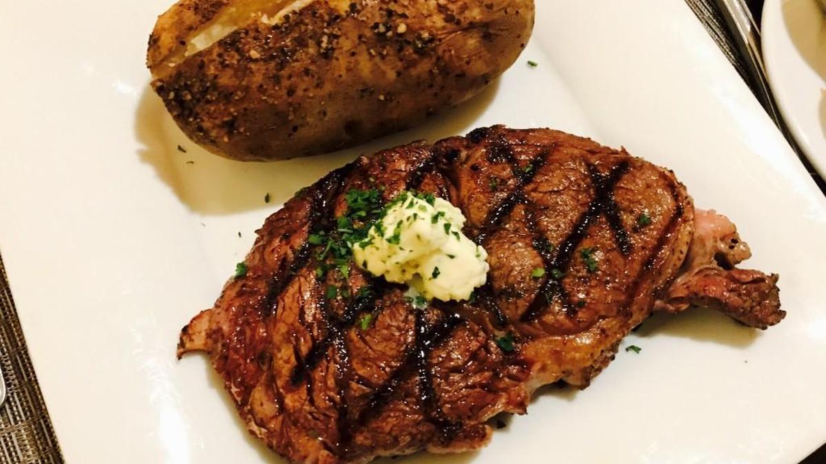 The ribeye at Fireside Grille is a Creekstone Farms cut cooked to melt-in-your-mouth perfection.
