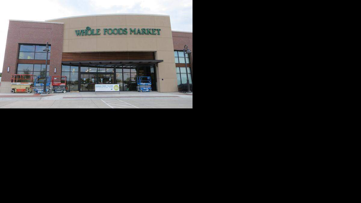 
The new Whole Foods store at 1423 N. Webb Road opens on Wednesday. Customers can get a sneak peek at an event on Saturday.
