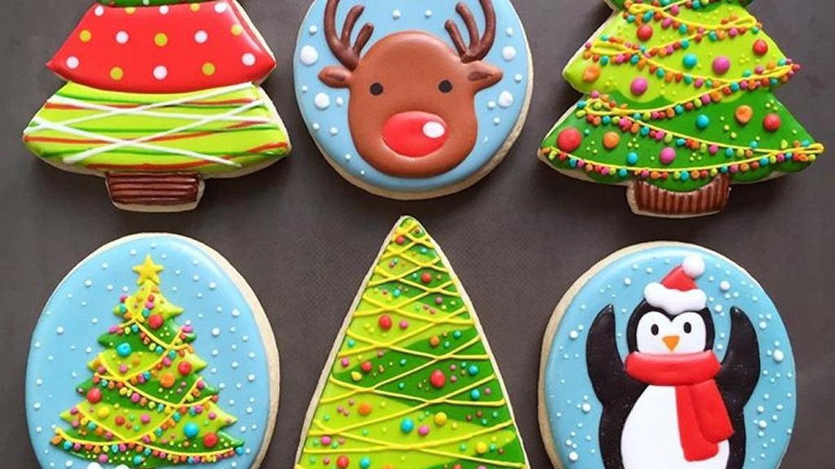 A sampling of the cookies Local Tart bakery has been selling over the Christmas season, all hand-decorated by artist/owner Sam Morgan.