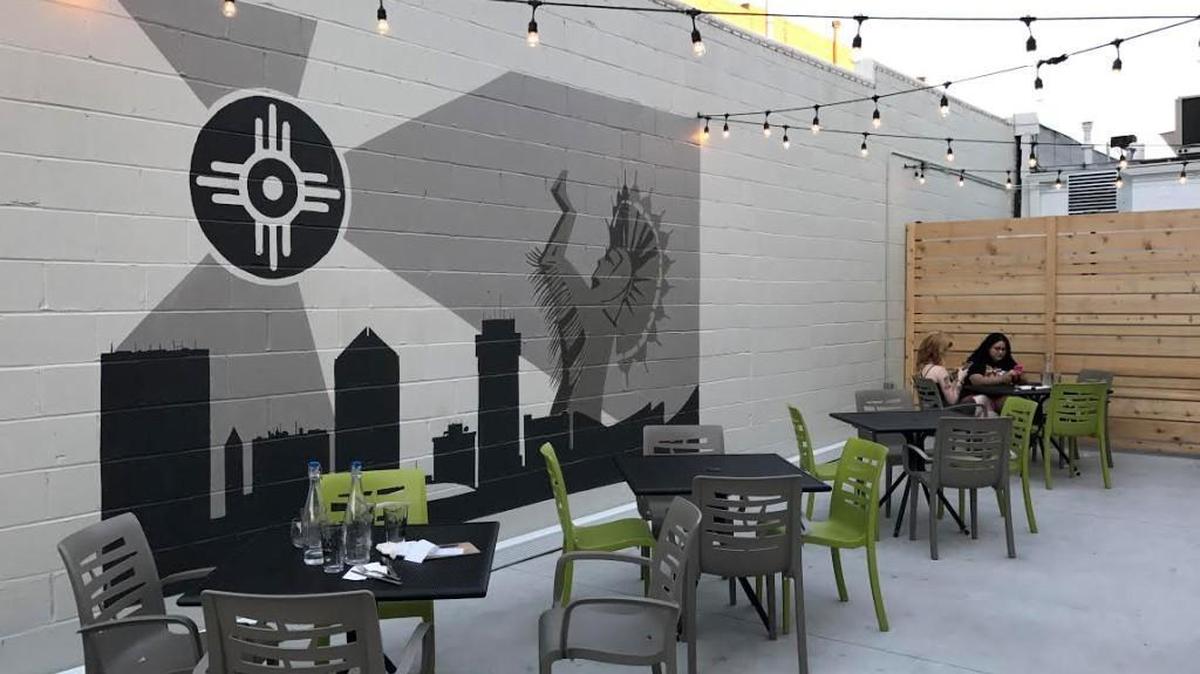 Piatto Neapolitan Pizzeria has opened its cozy new patio, complete with a Wichita-centric mural.