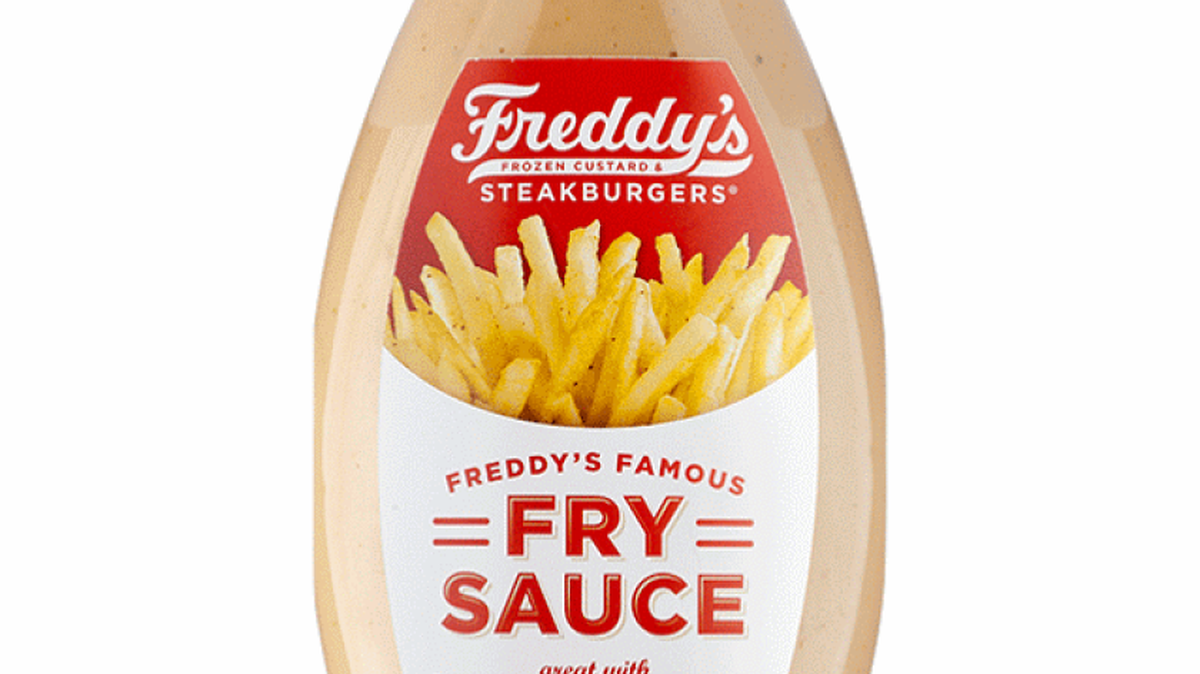 Freddy’s popular fry sauce is now available in take-home bottles.