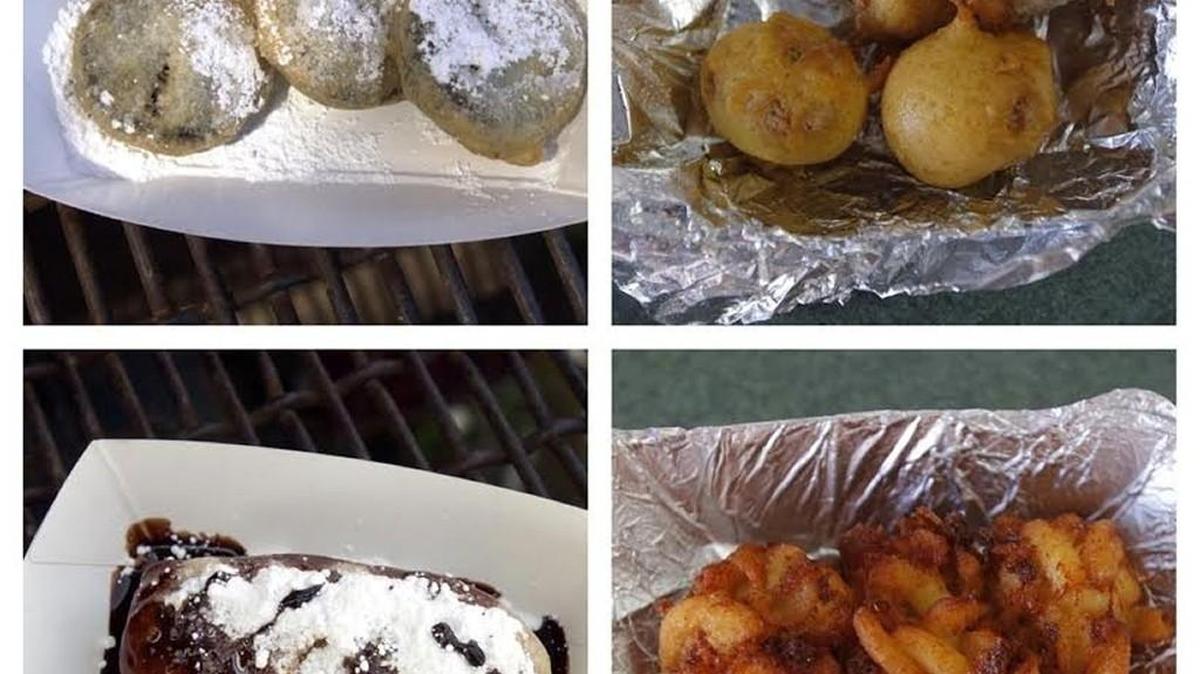 
A collection of fried foods from fairs gone by
