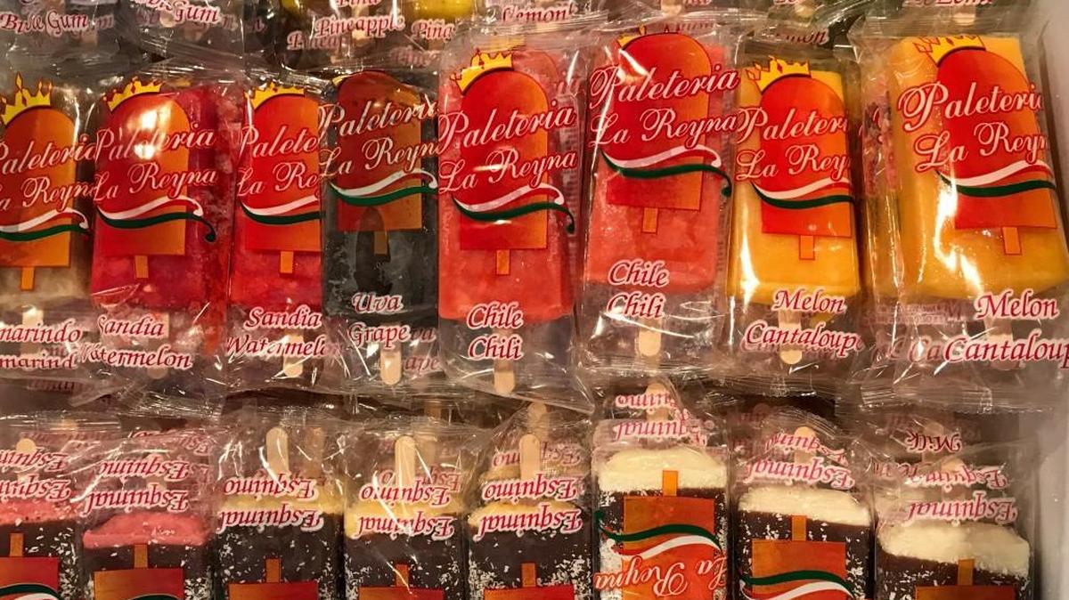Palateria La Reyna always has at least 24 flavors of paletas available.