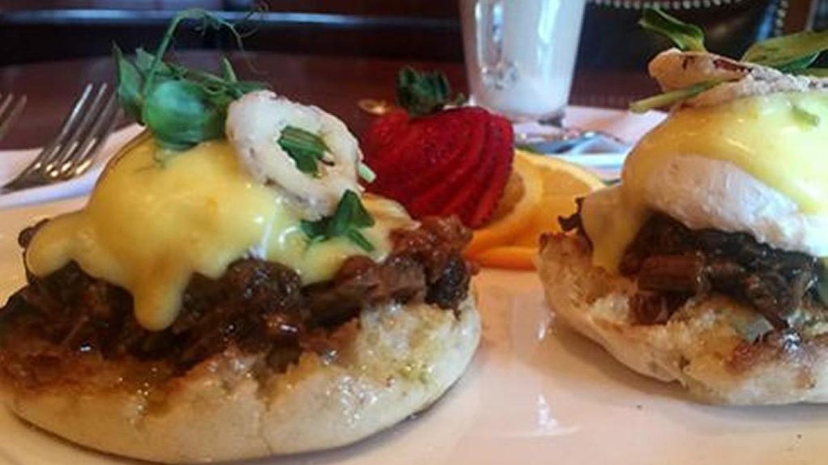
Chester’s Chophouse chef and owner Bobby Lane entered this BBQ beef benedict in a nationwide contest.
