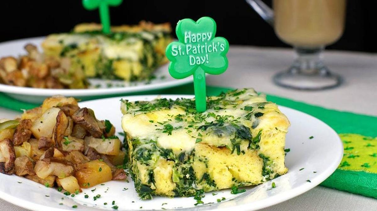 The Shamrock is serving Irish breakfast casserole and potatoes O’Brien on Saturday morning.